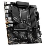 Материнская плата MSI PRO B760M-A WIFI DDR4 B760, LGA1700, 4*DDR4, 2*PCIEx16, 1*PCIEx1, 2*M.2, 1*TypeC, 2*USB3.2Gen2, 6*USB3.2Gen1, 6*USB2.0, 4*SATA3.0, 2.5G, 2*DP, 2*HDMI, M-ATX, RTL — изображение 3