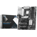 Материнская плата MSI PRO B860-P B860, LGA1851, 4*DDR5, 4*PCIEx16, 3*M.2, 1*TypeC, 2*USB3.2Gen2, 6*USB3.2Gen1, 8*USB2.0, 4*SATA3.0, 5G, Type-C(DP), DP, HDMI, ATX, RTL