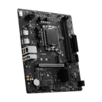 Материнская плата MSI PRO H610M-S DDR4 H610, LGA1700, 2*DDR4, 1*PCIEx16, 1*PCIEx1, 1*M.2, 2*USB3.2Gen1, 4*USB2.0, 2*SATA3.0, 1G, HDMI, M-ATX, RTL — изображение 3