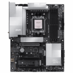 Материнская плата MSI PRO X870E-P WIFI X870E, AM5, 4*DDR5, 3*PCIEx16, 1*PCIEx1, 3*M.2, 2*TypeC, 2*USB3.2Gen2, 6*USB3.2Gen1, 10*USB2.0, 4*SATA3.0, 5G, Type-C(DP), HDMI, ATX, RTL — изображение 5