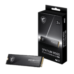 Твердотельный накопитель SSD MSI M.2 2280 2TB SPATIUM M560 Client SSD S78-440Q940-P83, PCIe Gen4x4 with NVMe, 3D TLC, R/ W 4900/ 4400