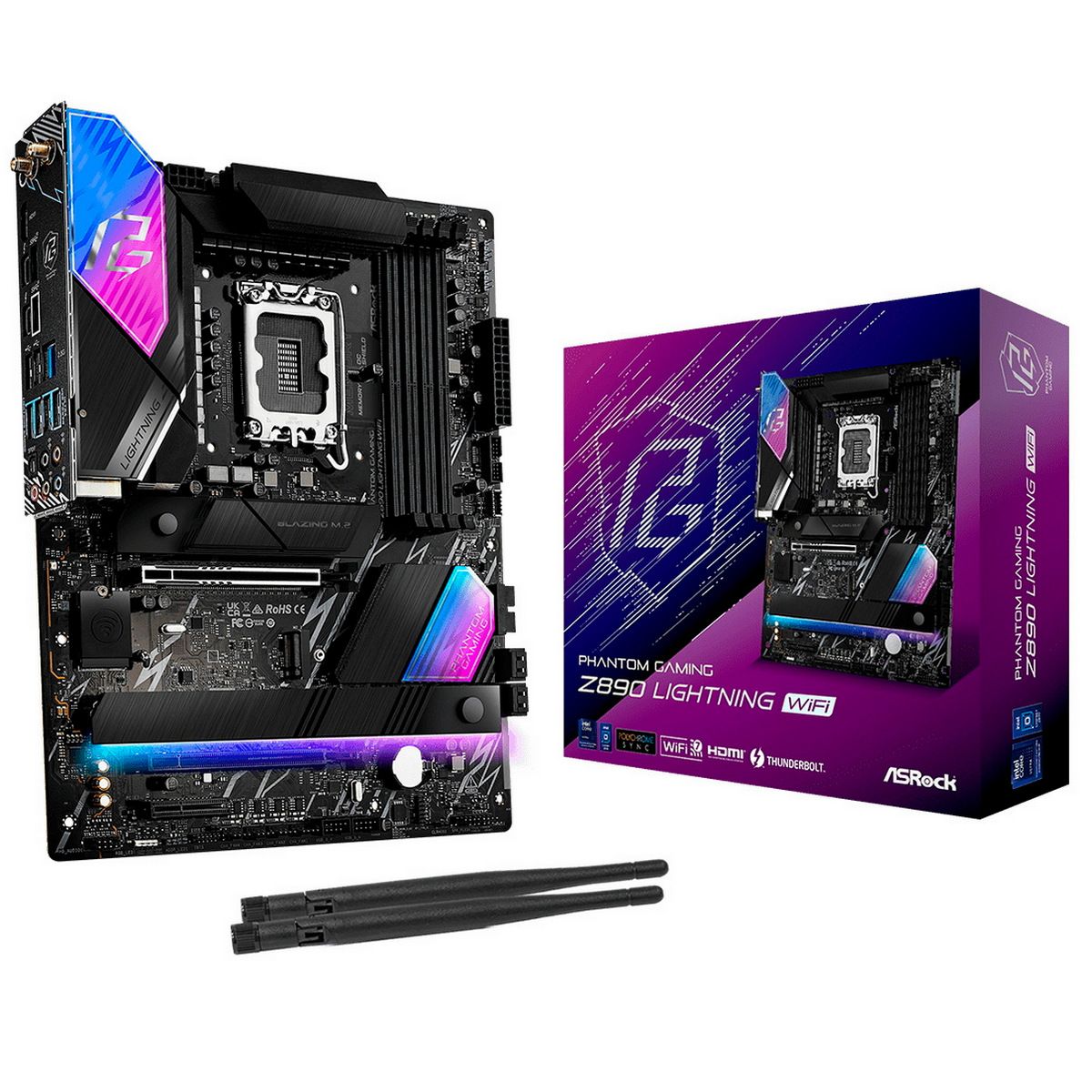 Z890 LIGHTNING WIFI Материнская плата ASRock Z890 LIGHTNING WIFI, RTL — изображение 1