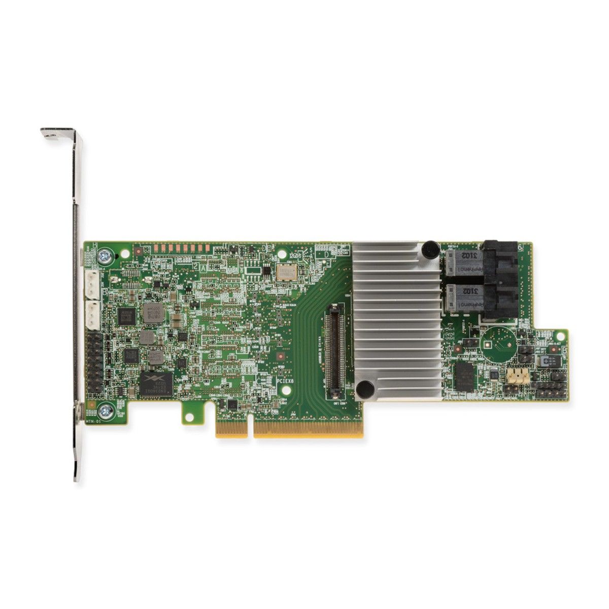 05-25420-17004 _ 03-25420-08С RAID-контроллер Broadcom LSI MegaRAID SAS 9361-8i(2G) SGL (05-25420-17 / 03-25420-08С) PCIe 3.0 x8 LP, SAS/SATA 12G, RAID 0,1,5,6,10,50,60, 8port (2*int SFF8643), Cache 2GB, 3108ROC, RTL {5}, (003563) — изображение 1