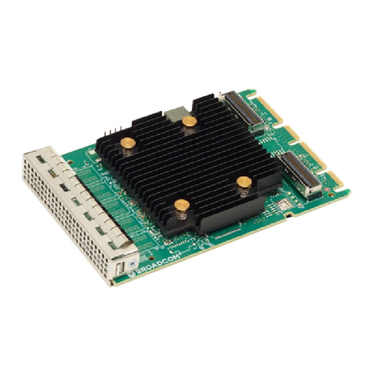 05-50137-02 HBA-адаптер Broadcom SAS 9502-16i SGL () OCP 3.0, PCIe v4 x8, Tri-Mode SAS/SATA/NVMe 12G HBA, 16port(2*int SFF8654), 3816 IOC, SGL {5} (007493) — изображение 1