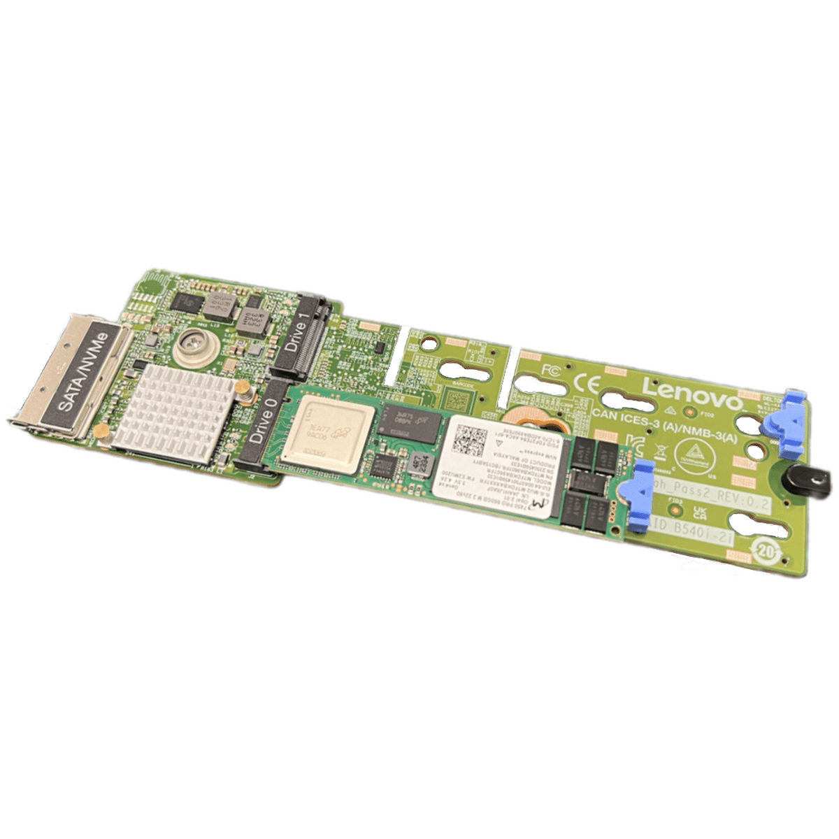 4Y37A90063 Контроллер Lenovo ThinkSystem M.2 RAID B540i-2i SATA/NVMe Adapter — изображение 1