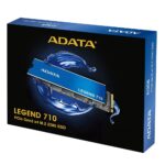 Твердотельный накопитель SSD ADATA ALEG-710-1TCS PCIe Gen3x4 with NVMe, 2400/1800, IOPS 180/150K, MTBF 1.5M, 3D NAND, 260TBW, 0,24DWPD, Heat Sink, RTL (937841) — изображение 2