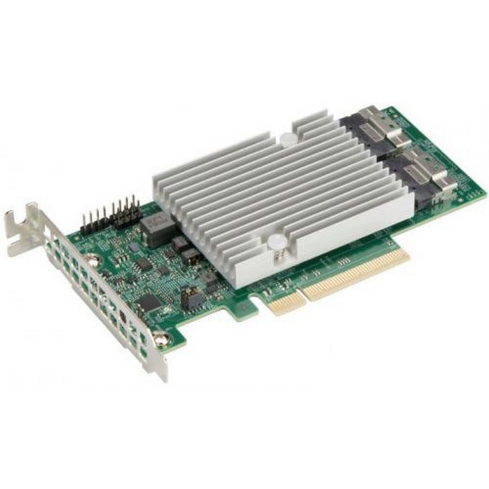 AOC-S3816L-L16IT-O Контроллер SuperMicro AOC-S3816L-L16IT-O 16 int 12Gb/s SAS3 ports, x8 Gen4, HBA, LP, 122HDDw/exp — изображение 1