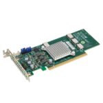 Контроллер SuperMicro AOC-SLG3-4E4T-O Quad port OCuLink retimer NVMe SSD add-on card for PCIe Gen3 x16 slot (252220) {10}