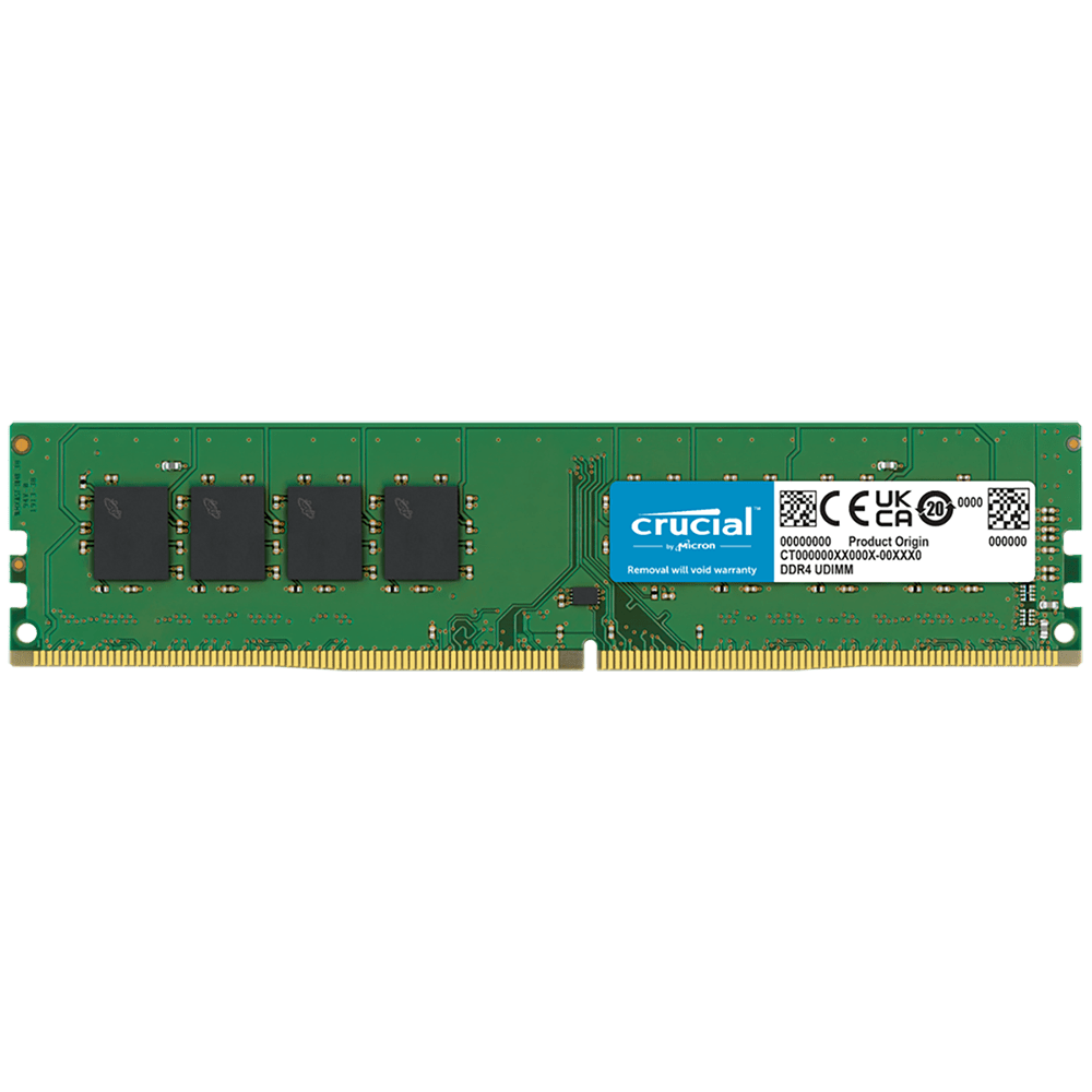 CB8GU3200 Модуль памяти Crucial 8GB Basic UDIMM DDR4-3200 (PC4-25600) CL19 1.2V — изображение 1