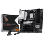 Материнская плата MSI PRO B850M-P WIFI B850, AM5, 4*DDR5, 4*PCIEx16, 3*M.2, 3*TypeC, 1*USB3.2Gen2, 5*USB3.2Gen1, 8*USB2.0, 4*SATA3.0, 5G, HDMI, ATX, RTL