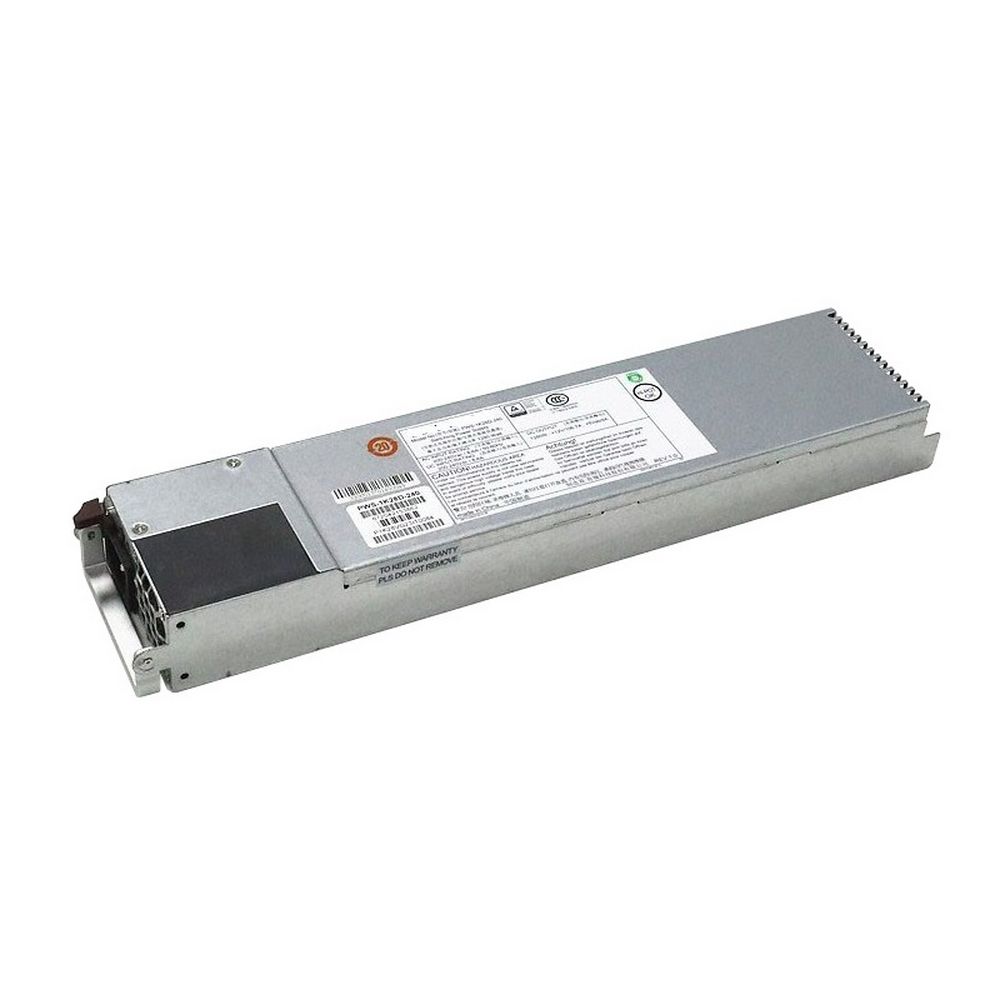 PWS-1K28D-240 Блок питания SuperMicro Supermicro PWS-1K28D-240 - Power supply (plug-in module) - AC 200-240 V - 1280 Watt - 1U — изображение 1