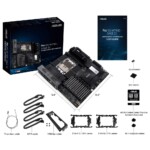 Материнская плата ASUS PRO WS W790E-SAGE SE LGA4677 EEB 8xDDR5 7xPCIEx16 3xM.2 2xUSB-C VGA GLAN 10GLAN — изображение 2