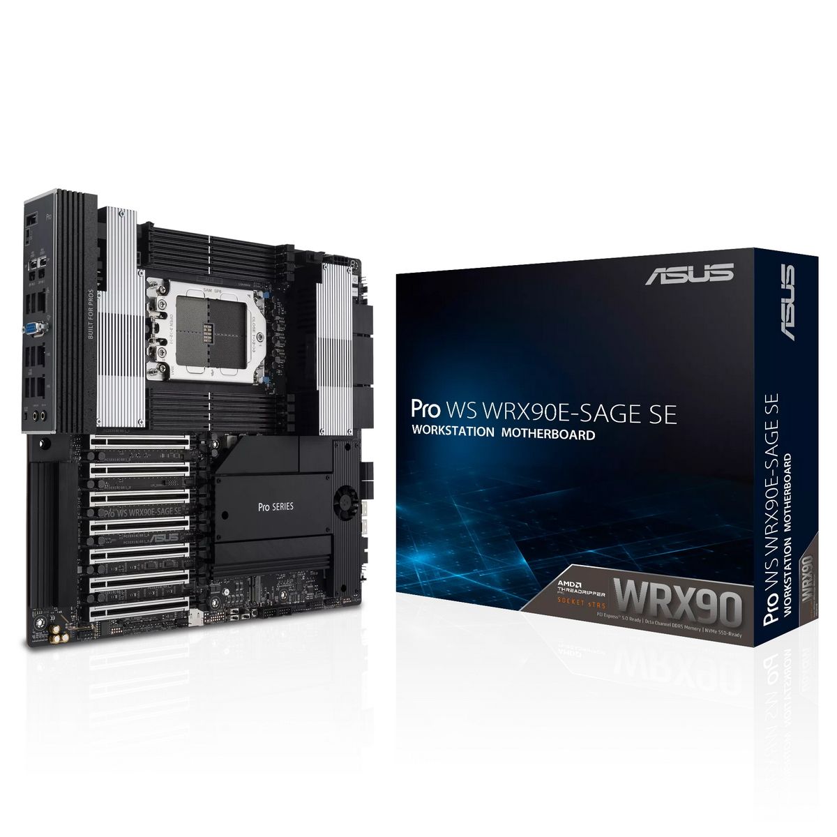 90MB1FW0-M0EAY0 Материнская плата ASUS PRO WS WRX90E-SAGE SE STR5 EEB 8xDDR5 7xPCIEx16 4xM.2 2xUSB-C 2x mini DP VGA 2x10GLAN — изображение 1
