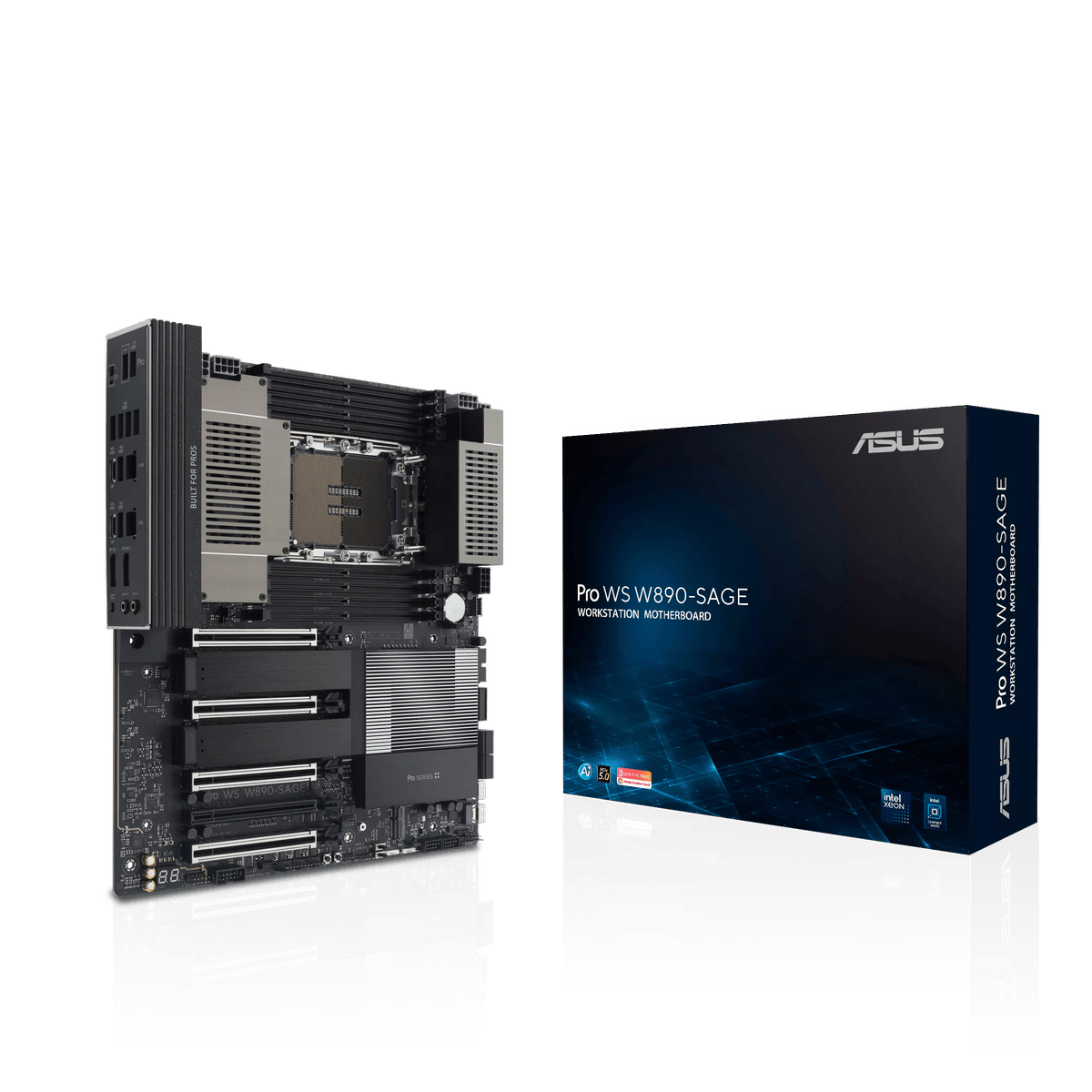 Материнская плата ASUS PRO WS W890-SAGE LGA4710 EEB 8xDDR5 7xPCIEx16
