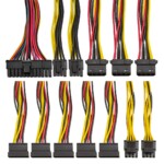 Блок питания EX244556RU 600W ExeGate UN600 (ATX, 12cm fan, 24pin, 2x(4+4)pin, 2xPCI-E, 5xSATA, 3xIDE — изображение 3