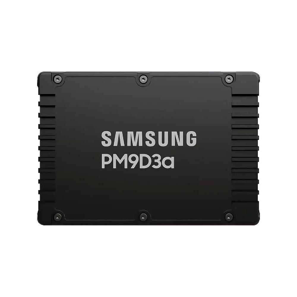 Твердотельный накопитель SSD Samsung MZWL6960HFJA-00AW7 2.5 U.2, 960GB, PM9D3a, 12000/1700 MB/s, 1050k/75k IOPS, NVME Gen 4, 1DWPD (5Y), 7mm (836459)